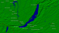 Baikalsee Städte + Grenzen 1280x720